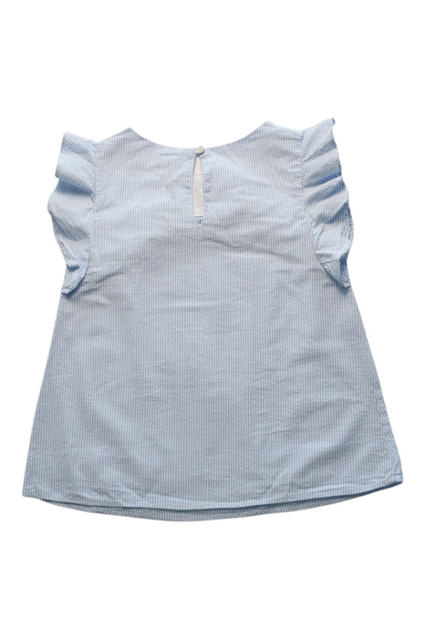 A Blue Sleeveless Tops from Jacadi in size 8Y for girl. (Back View)