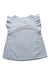 A Blue Sleeveless Tops from Jacadi in size 8Y for girl. (Back View)