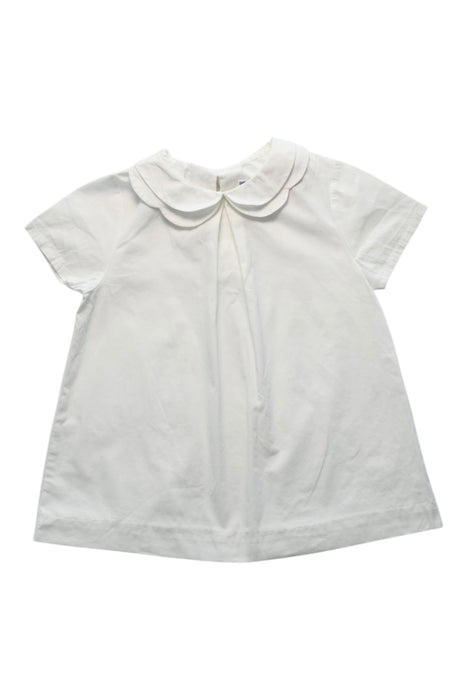 A White Short Sleeve Tops from Jacadi in size 8Y for girl. (Front View)