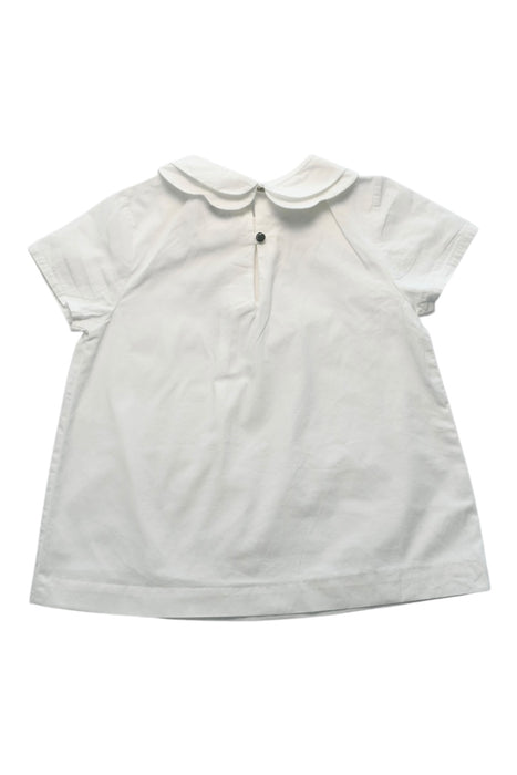 A White Short Sleeve Tops from Jacadi in size 8Y for girl. (Back View)