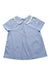 A Blue Short Sleeve Shirts from Jacadi in size 8Y for girl. (Front View)