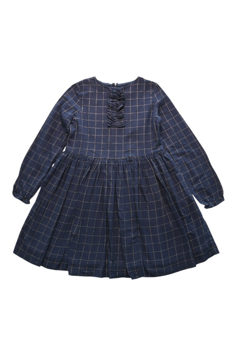 A Navy Long Sleeve Dresses from Jacadi in size 10Y for girl. (Front View)