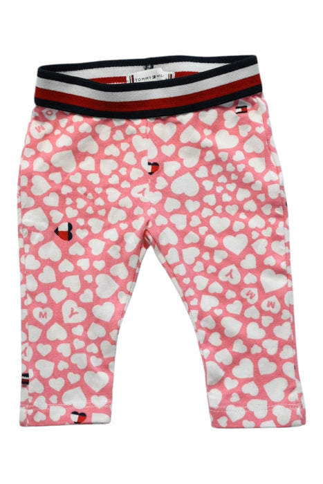 A Pink Leggings from Tommy Hilfiger in size 0-3M for girl. (Front View)
