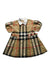 A Multicolour Short Sleeve Dresses from Burberry in size 12-18M for girl. (Front View)