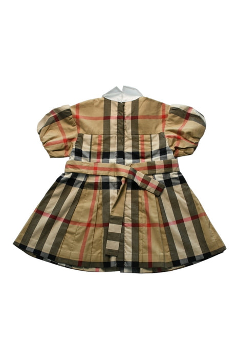 A Multicolour Short Sleeve Dresses from Burberry in size 12-18M for girl. (Back View)