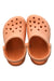 A Orange Slip Ons from Crocs in size 18-24M for girl. (Front View)