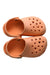 A Orange Slip Ons from Crocs in size 18-24M for girl. (Back View)