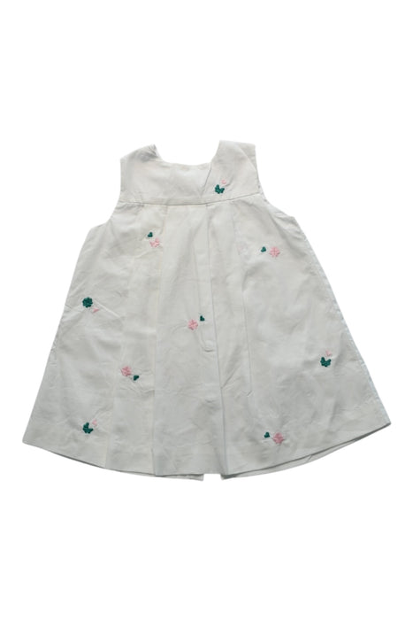 A White Sleeveless Dresses from Jacadi in size 12-18M for girl. (Front View)