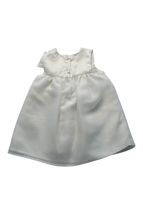 A White Sleeveless Dresses from Mamas & Papas in size 6-12M for girl. (Back View)