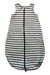 A Black Sleepsacs from Petit Bateau in size 12-18M for neutral. (Front View)