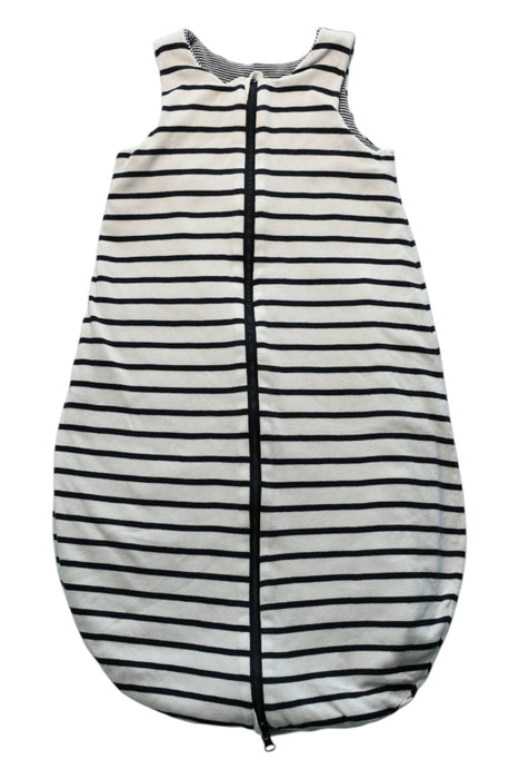 A Black Sleepsacs from Petit Bateau in size 12-18M for neutral. (Front View)