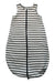 A Black Sleepsacs from Petit Bateau in size 12-18M for neutral. (Front View)