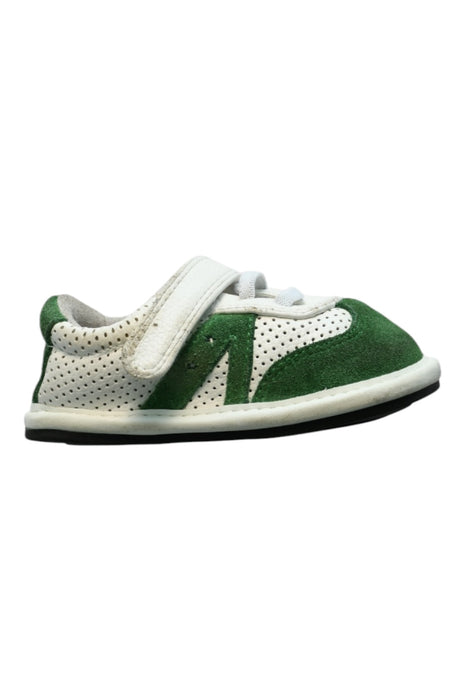 A Green Sneakers from Jack & Lily in size 18-24M for neutral. (Front View)