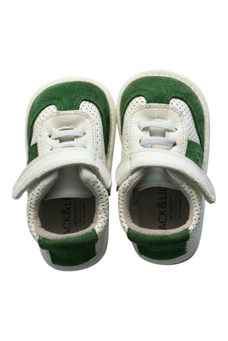 A Green Sneakers from Jack & Lily in size 18-24M for neutral. (Back View)