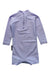 A Purple Rash Guards from BEACH & BANDITS  in size 6-12M for girl. (Back View)