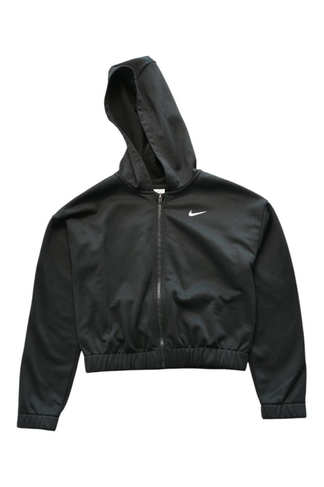 A Black Hooded Sweatshirts from Nike in size 10Y for neutral. (Front View)