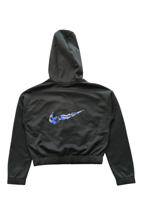 A Black Hooded Sweatshirts from Nike in size 10Y for neutral. (Back View)