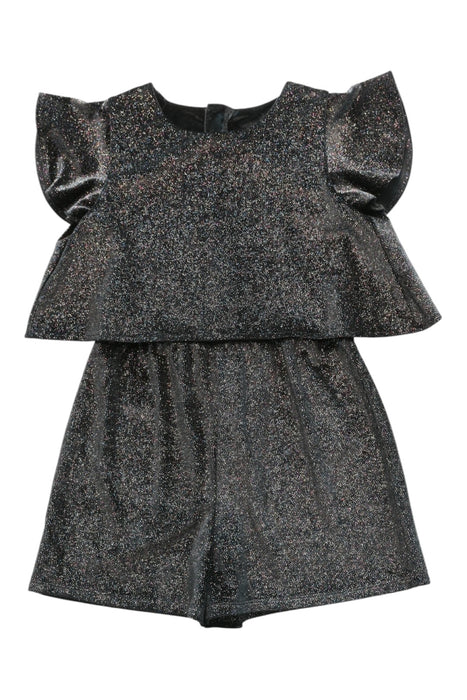 A Metallic Sleeveless Rompers from John Lewis in size 8Y for girl. (Front View)