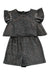 A Metallic Sleeveless Rompers from John Lewis in size 8Y for girl. (Front View)