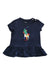 A Navy Short Sleeve Tops from Polo Ralph Lauren in size 12-18M for girl. (Front View)