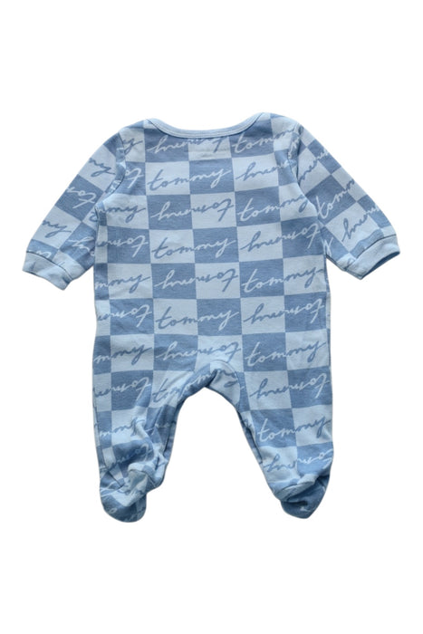 A Blue Long Sleeve Rompers from Tommy Hilfiger in size 0-3M for boy. (Back View)