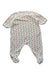 A White Onesies from Petit Bateau in size 3-6M for girl. (Front View)