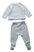 A Blue Pants Sets from Jacadi in size 3-6M for boy. (Back View)