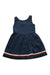 A Navy Sleeveless Dresses from Tommy Hilfiger in size 3T for girl. (Front View)
