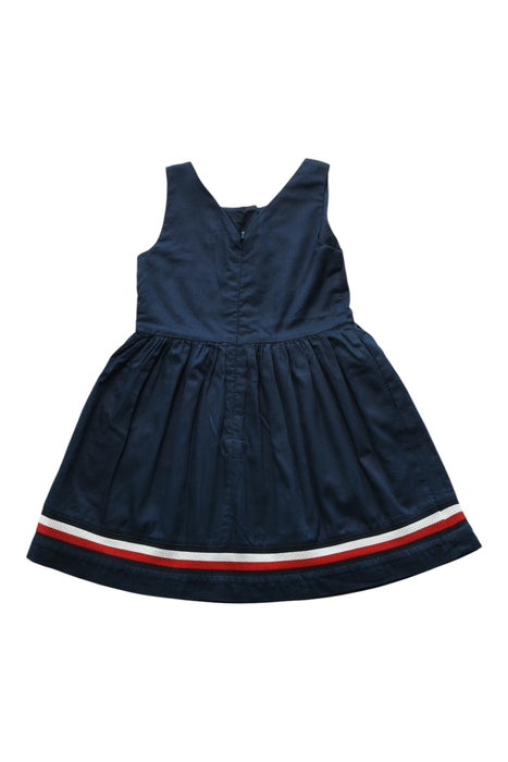A Navy Sleeveless Dresses from Tommy Hilfiger in size 3T for girl. (Back View)