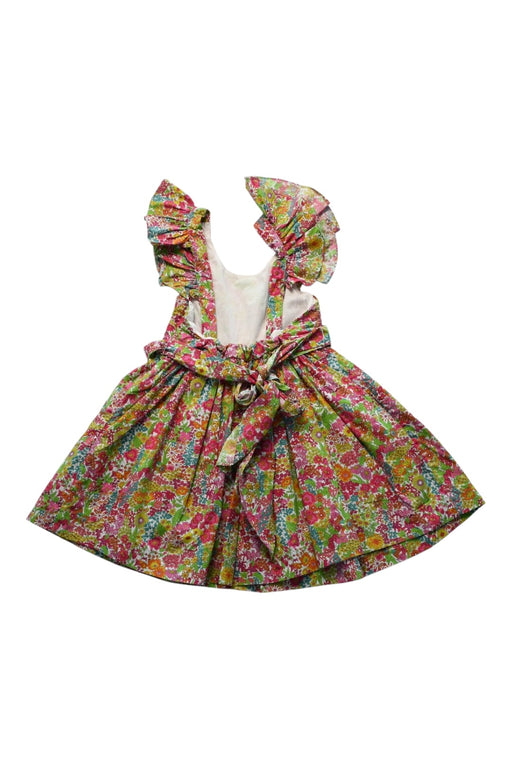 A Multicolour Sleeveless Dresses from Jacadi in size 3T for girl. (Back View)