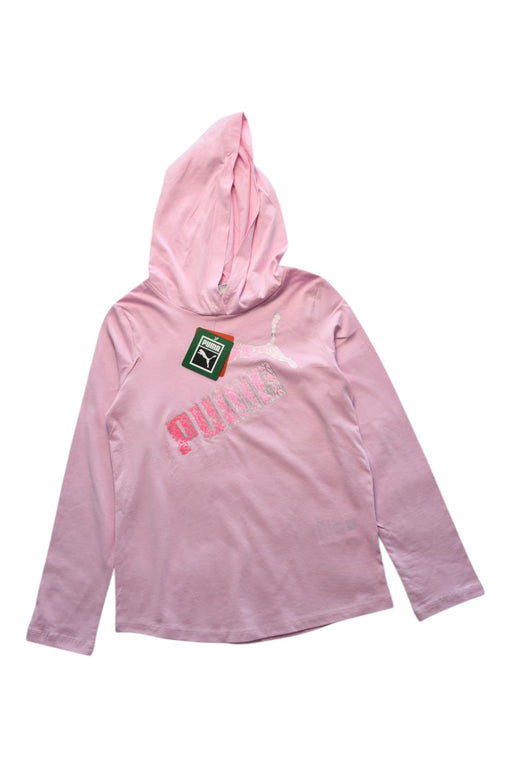 A Pink Long Sleeve Tops from Puma in size 12Y for girl. (Front View)