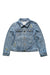 A Blue Lightweight Jackets from FatFace in size 10Y for girl. (Front View)