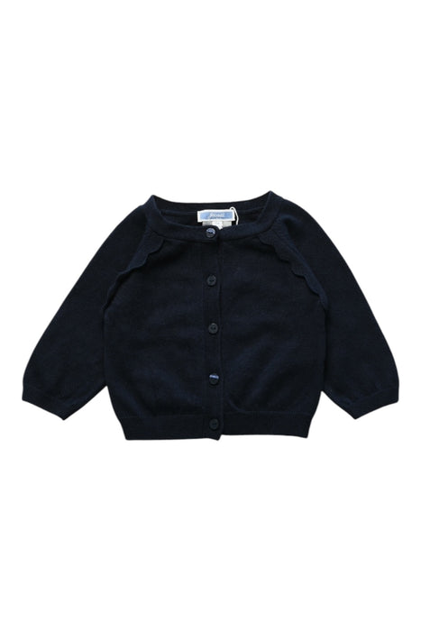 A Black Cardigans from Jacadi in size 3-6M for girl. (Front View)