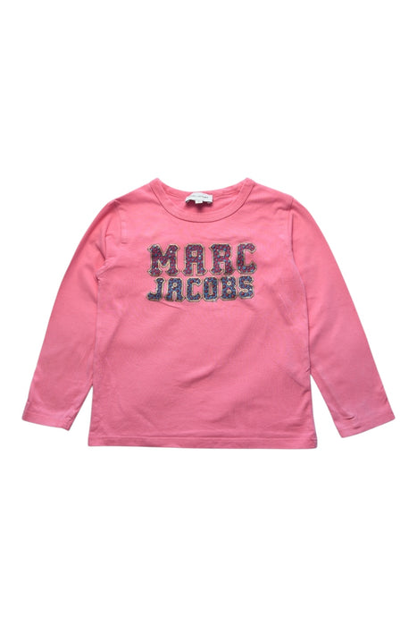 A Pink Long Sleeve T Shirts from Little Marc Jacobs in size 5T for girl. (Front View)