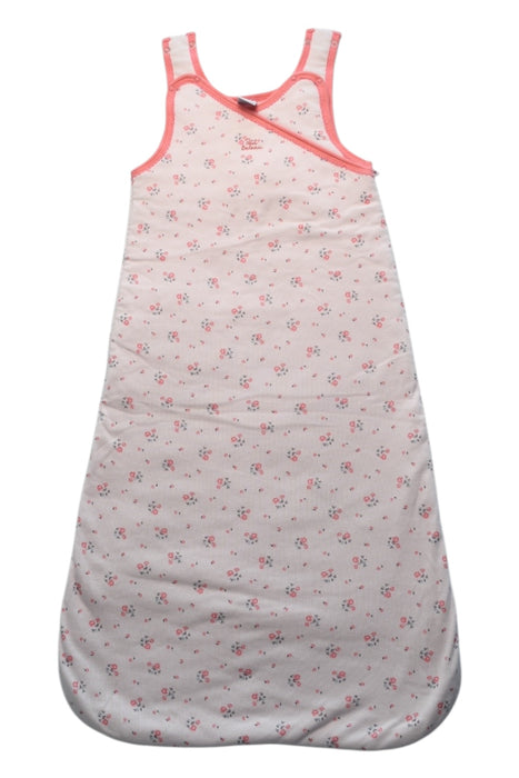 A Pink Sleepsacs from Petit Bateau in size O/S for girl. (Front View)