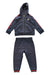 A Navy Pants Sets from Moncler in size 2T for girl. (Front View)