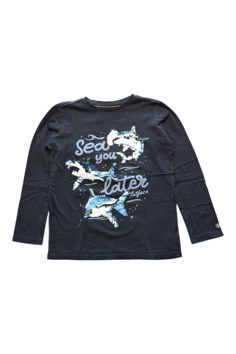 A Navy Long Sleeve T Shirts from FatFace in size 10Y for boy. (Front View)