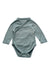A Green Long Sleeve Bodysuits from Vertbaudet in size 0-3M for neutral. (Front View)