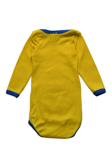 A Yellow Long Sleeve Bodysuits from Petit Bateau in size 3-6M for boy. (Back View)