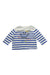 A Blue Long Sleeve Tops from Petit Bateau in size 3-6M for boy. (Front View)