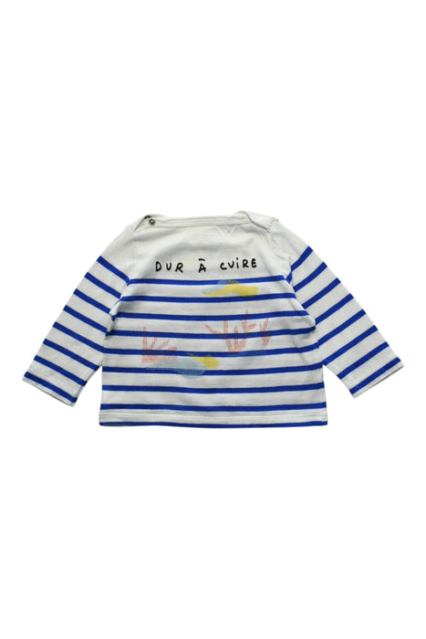 A Blue Long Sleeve Tops from Petit Bateau in size 3-6M for boy. (Back View)