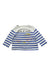 A Blue Long Sleeve Tops from Petit Bateau in size 3-6M for boy. (Back View)