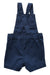 A Navy Overall Shorts from Petit Bateau in size 3-6M for boy. (Back View)