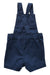 A Navy Overall Shorts from Petit Bateau in size 3-6M for boy. (Back View)