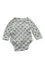 A White Long Sleeve Bodysuits from Vertbaudet in size 0-3M for boy. (Back View)