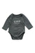 A Green Long Sleeve Bodysuits from Vertbaudet in size 0-3M for boy. (Front View)