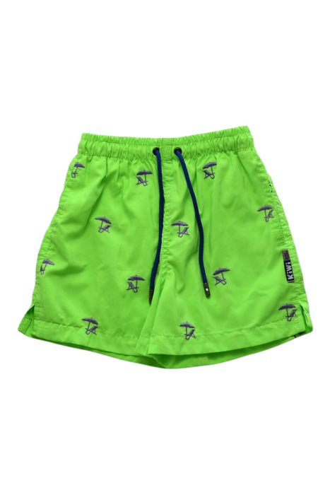 A Green Swim Shorts from Kiwi Saint-Tropez in size 4T for boy. (Front View)