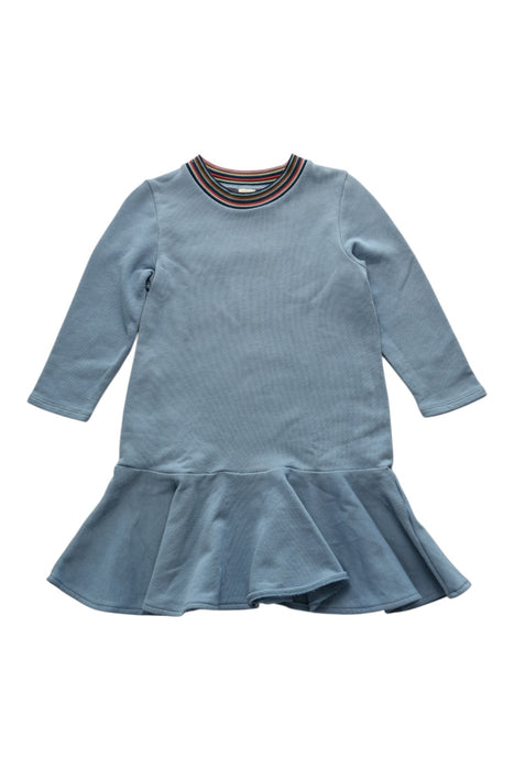 A Blue Long Sleeve Dresses from COS in size 5T for girl. (Front View)