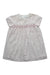 A White Short Sleeve Dresses from The Little White Company in size 12-18M for girl. (Front View)