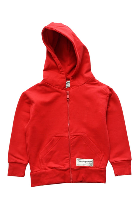 A Red Hooded Sweatshirts from The Giving Movement in size 3T for neutral. (Front View)